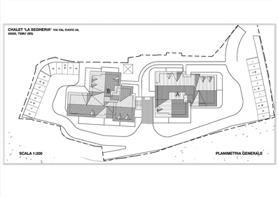 Chalet "La Segheria", planimetria generale